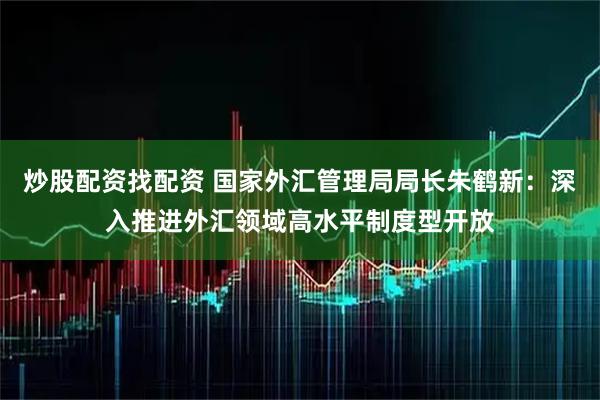 炒股配资找配资 国家外汇管理局局长朱鹤新：深入推进外汇领域高水平制度型开放